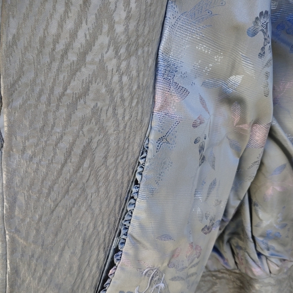 ELEGANTLY GORGEOUS GENUINE SILVER MINK FUR/LEATHER COAT JACKET PLUS SIZE 1XL/2XL - Picture 4 of 7